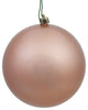 Vickerman N591058Dcv 4" Rose Gold Candy Ball Ornament, 6 Per Bag