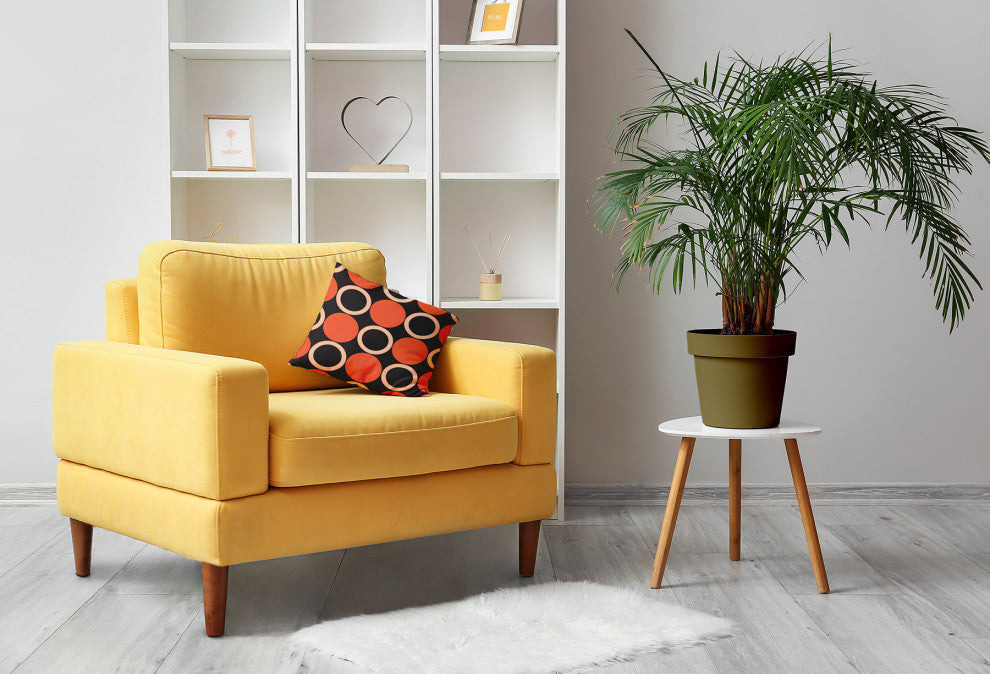 Mod Circles Accent Pillow, Harvest Orange, 18"x18"