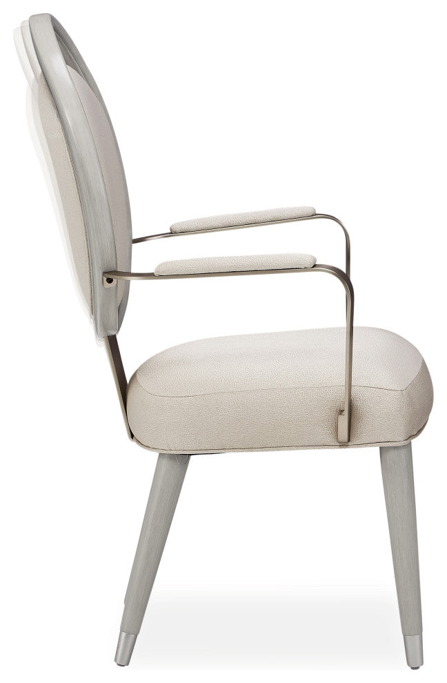 Eclipse Dining Arm Chair, Set of 2 - Moonlight Gray