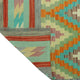 Sangat Kilim Brayden Rust/Turquoise Runner, 2'7x12'10