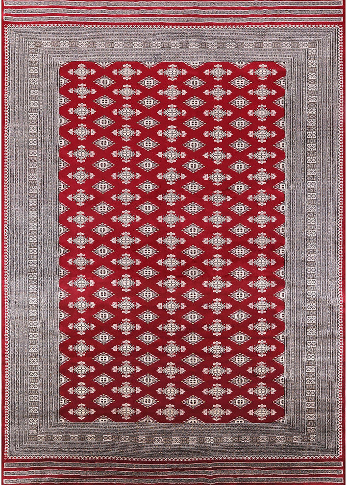 Ahgly Company Indoor Rectangle Mid-Century Modern Area Rugs, 7'' x 9''