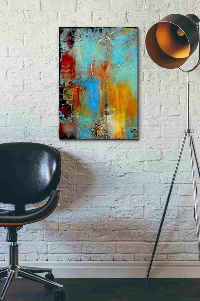 Epic Graffiti 'Detour 84 I' by Erin Ashley Giclee Wall Art, 18"x26"