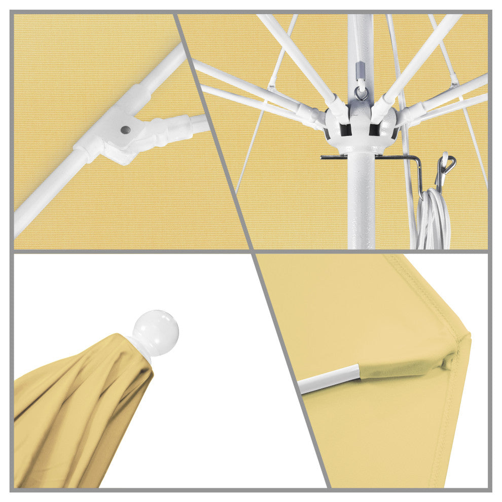 Fiberglass Umbrella White, Wheat