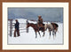 "The Fall of the Cowboy" Framed Digital Print by Frederic Remington, 39x29"