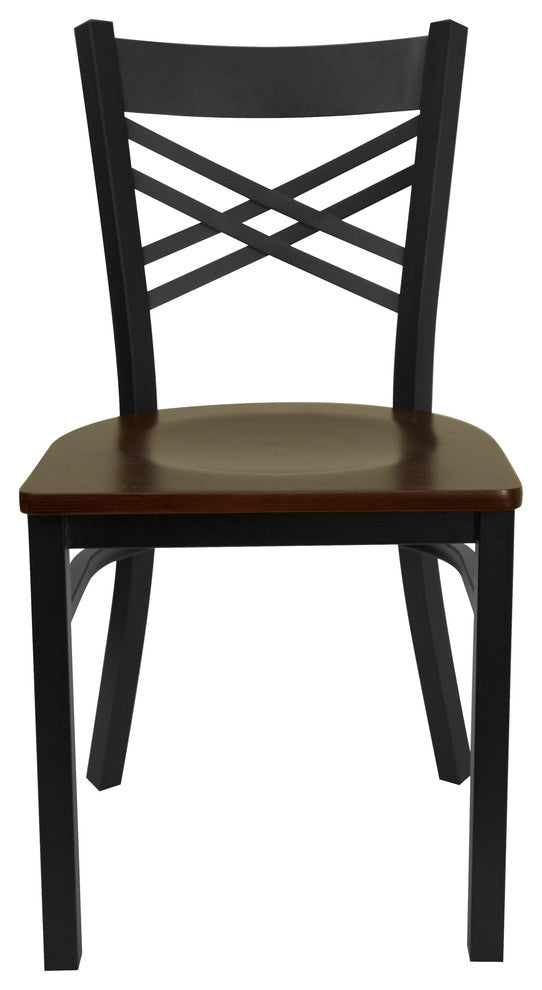 Restaurant Tables and Chairs, "Twin Peaks" ''X'' Back Dining Table Chair