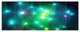Multi Color Fractal Lights in Fog, Abstract Wall Art Canvas, 70"x28", 6 Panels