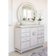 Glimmering Heights Dresser With Mirror, Ivory