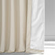Signature Plush Velvet Blackout Curtain Single Panel, Diva Cream, 50"w X 108"l