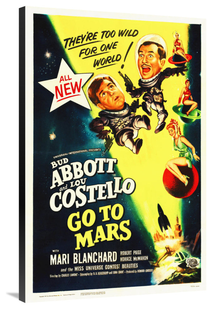 "Abbott & Costello - Go To Mars" Canvas by Hollywood Photo Archive, 26x40"