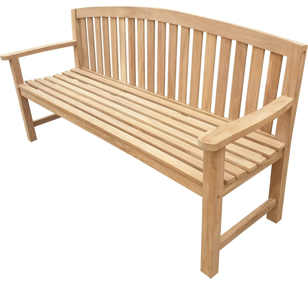Seven Seas Teak San Jose Outdoor Teak Wood Bench, 6 Foot