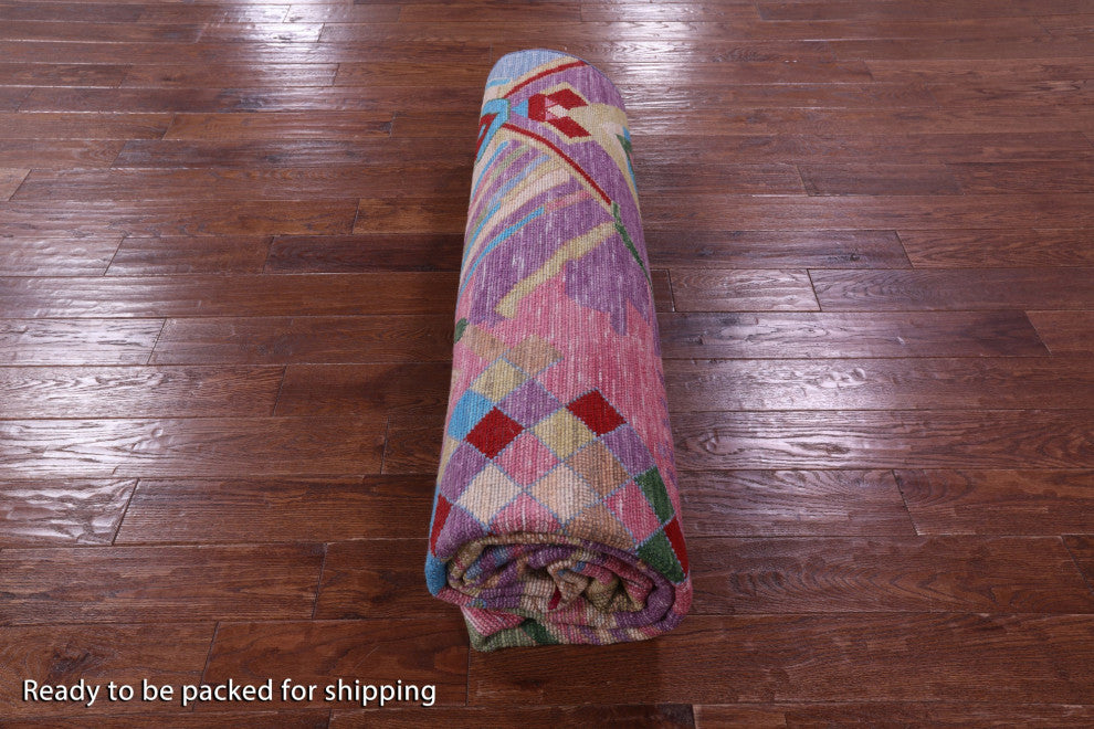 Hand-Knotted Moroccan Wool Rug 8' 4" X 9' 10" - Q15410