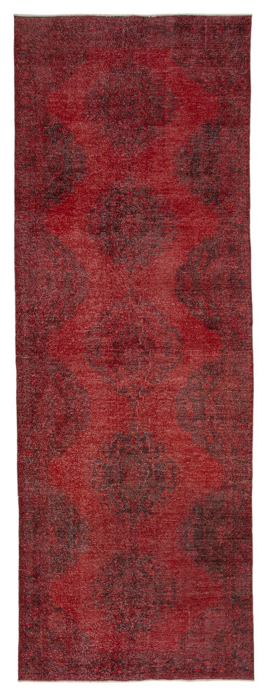 Rug N Carpet - Hand-knotted Anatolian 4' 7" x 13' 1" Rustic Runner Rug