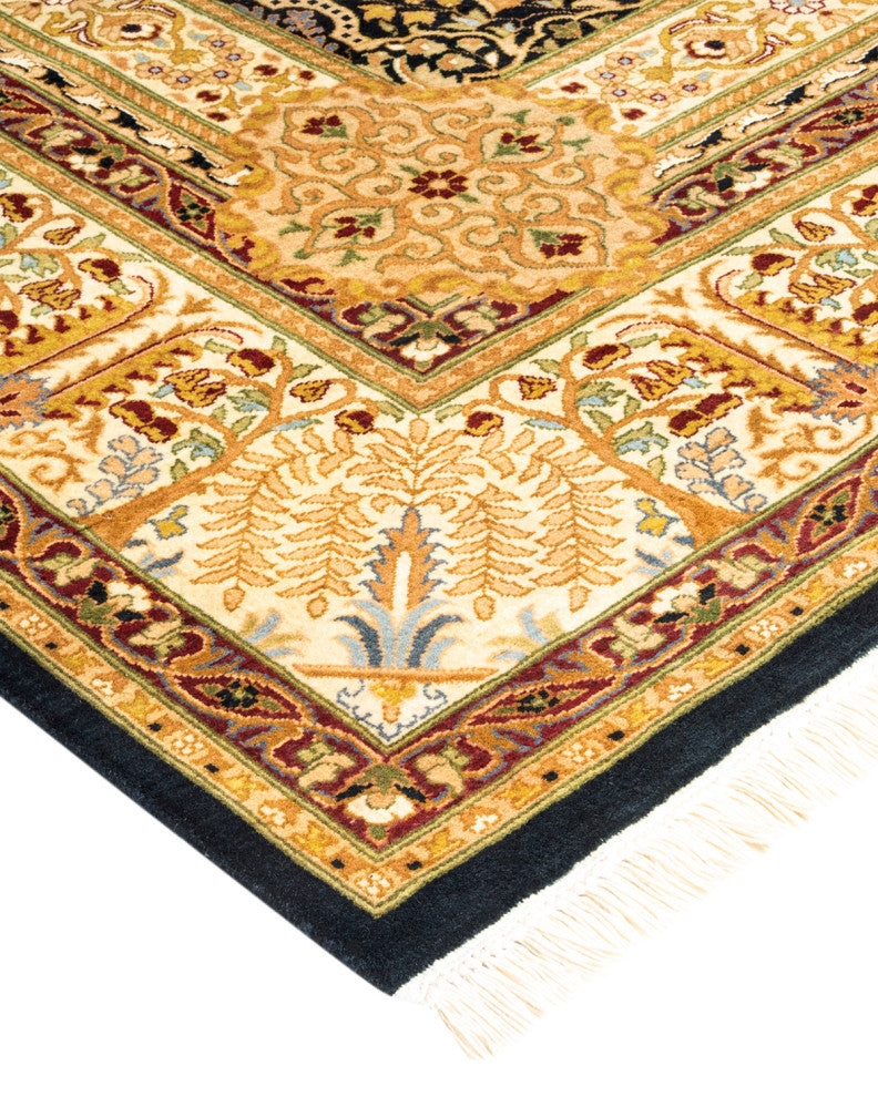 Mogul, One-of-a-Kind Hand-Knotted Area Rug Black, 6' 3" x 11' 2"