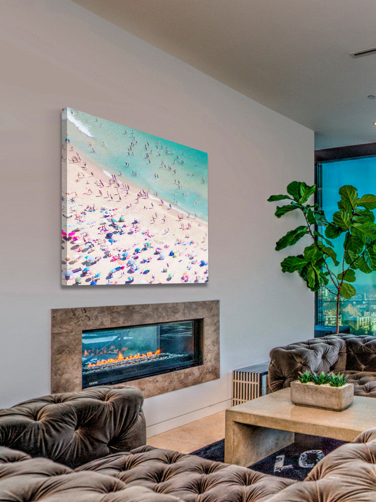 Beach Love II Print on Canvas, 101x101 cm