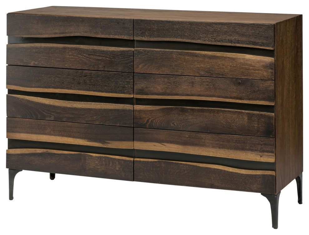 Prana 6-Cabinet Oak Dresser
