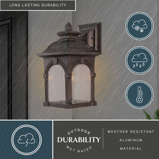 Essex 7" Outdoor Wall Light Lava Stone