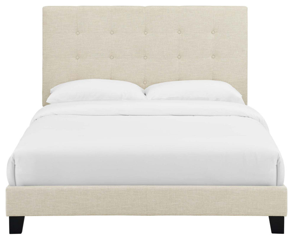 Melanie Full Tufted Button Upholstered Fabric Platform Bed by Modway