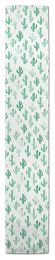 Happy Green Cacti 16x90 Table Runner