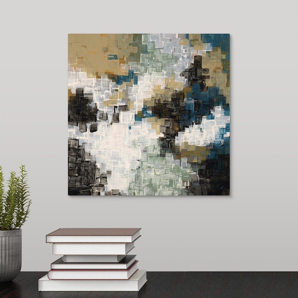 Pixelated II Wrapped Canvas Art Print, 12"x12"x1.5"