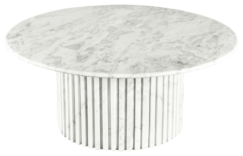 Genoa Marble Coffee Table, White