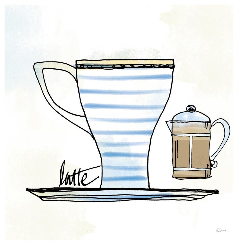 "Good Brew VIII" Digital Paper Print by Sue Schlabach, 32"x32"