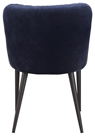 Contemporary Etta Dining Chair Dark Grey - Grey