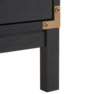 Safavieh Galio 3-Drawer Chest, Black/Gold