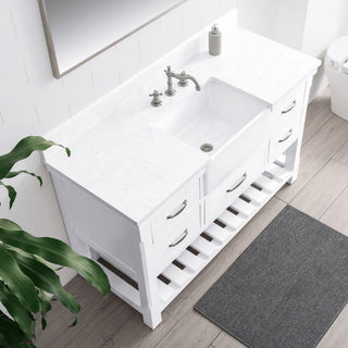 Wesley 54" Bathroom Vanity, White