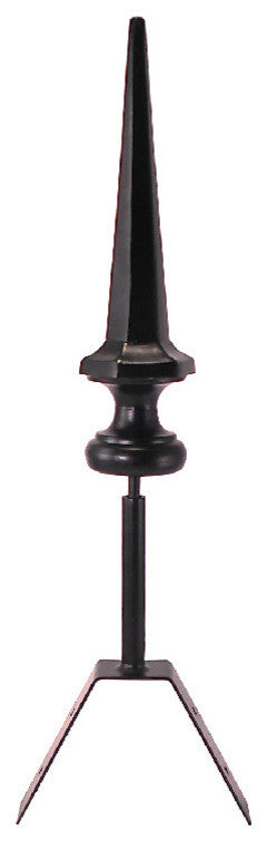 Dalvento, Kyoto Mini Finial, Black Matte on Steel, Mini