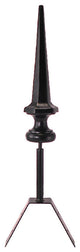 Dalvento, Kyoto Mini Finial, Black Matte on Steel, Mini
