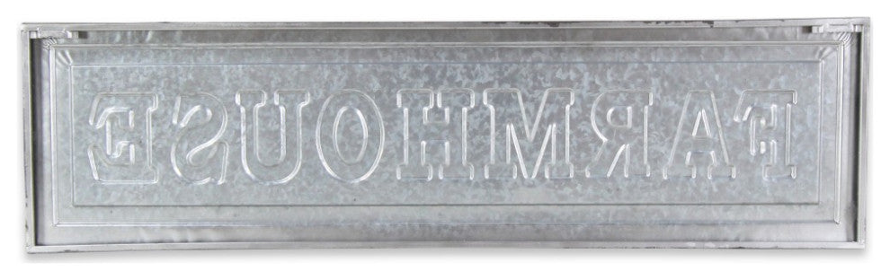 Galvanized Metal Farmhouse Wall Plate
