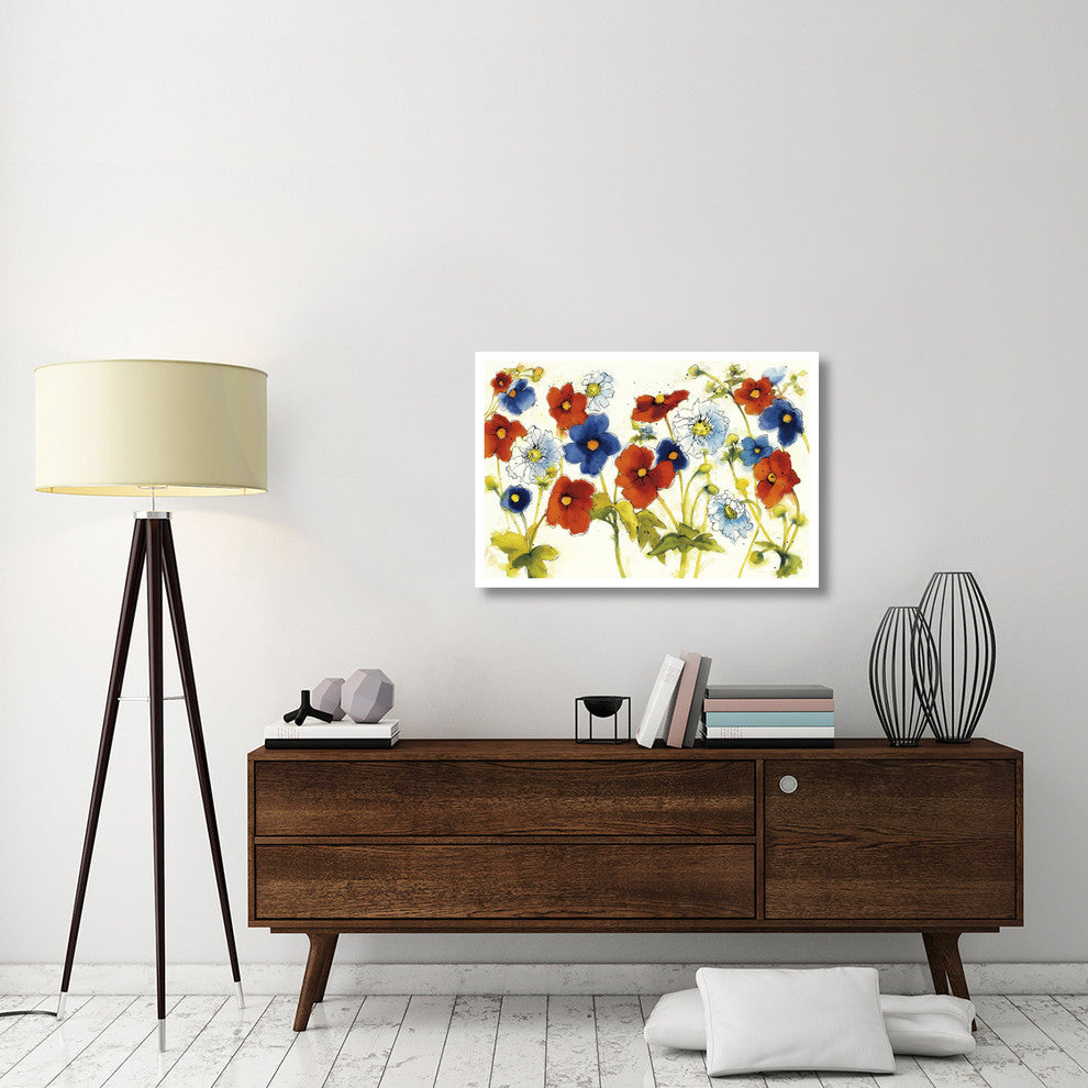 "Independent Blooms I" Digital Paper Print by Shirley Novak, 38"x26"