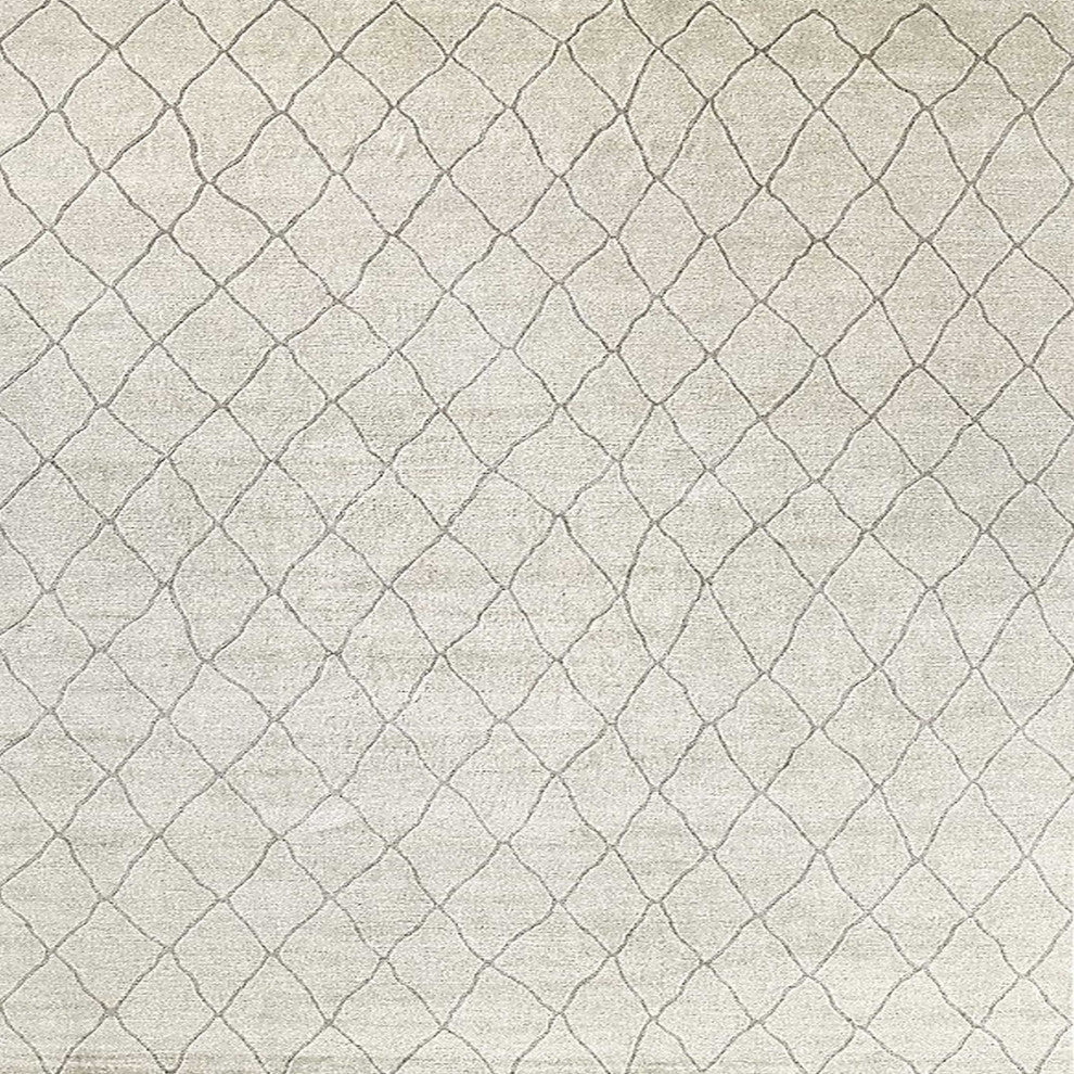 Ahgly Company Indoor Square Mid-Century Modern Area Rugs, 8' Square