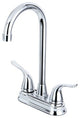Kingston Brass 4" Centerset Bar Faucet, Polished Chrome