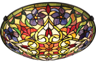 Quoizel TFVT1617VB Two Light Flush Mount Violets Vintage Bronze