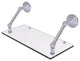 Prestige Que New 18" Floating Glass Shelf, Satin Chrome