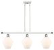 Innovations 516-3I-WPC-G651-8 3-Light Island Light, White, Polished Chrome