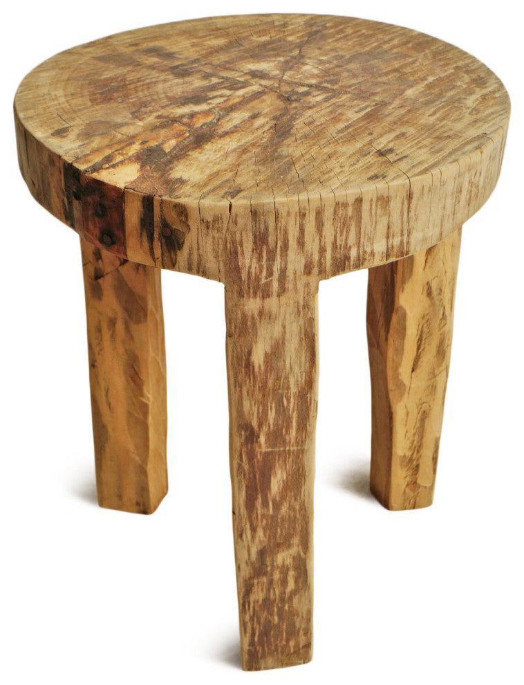 Rustic Naga Three Leg Wood Table 3