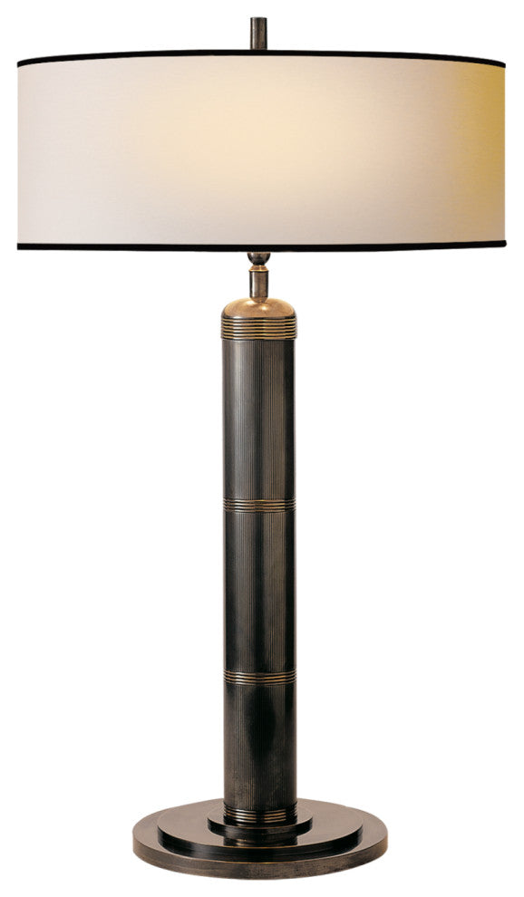 Hand-Rubbed Modern Table Lamp | Andrew Martin Longacre, Black, Tall