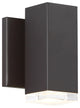 Block 1 Light LED Outdoor Wall Sconce 3000K, Bronze
