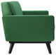 Engage Channel Tufted Performance Velvet Loveseat Emerald