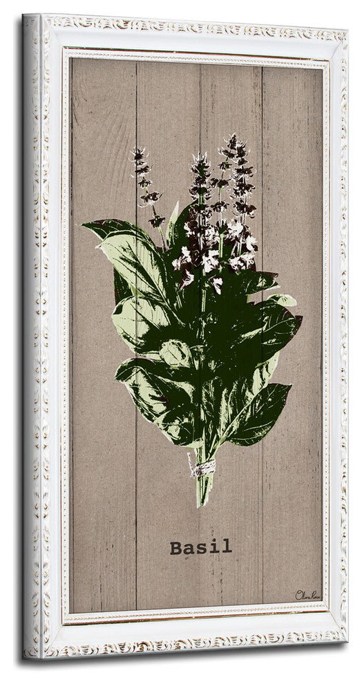 Basil Wrapped Canvas Botanical Kitchen Wall Art