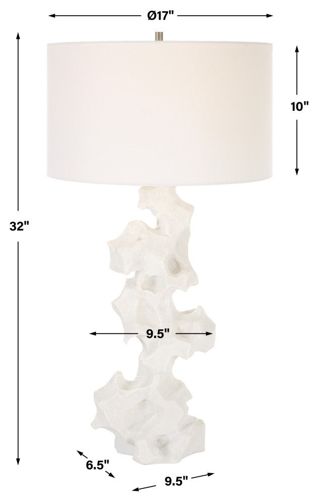 Remnant White Marble Table Lamp