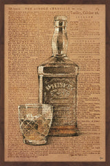 "Vintage Whiskey" Framed Painting Print, 20"x30"