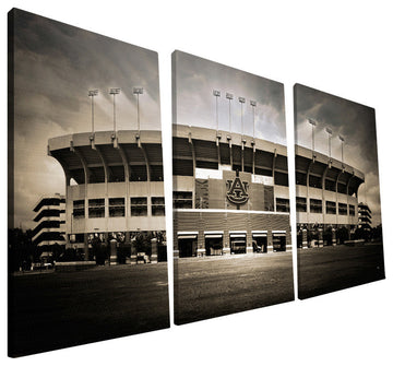 Auburn University Tigers Jordan Hare Stadium Canvas Print, 24"x48"