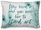 Peacock Stand Out 2 14x20 Spun Poly Pillow