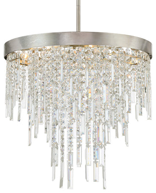 Crystorama Lighting Group WIN-216-CL-MWP Winfield 6 Light 24"W - Antique Silver