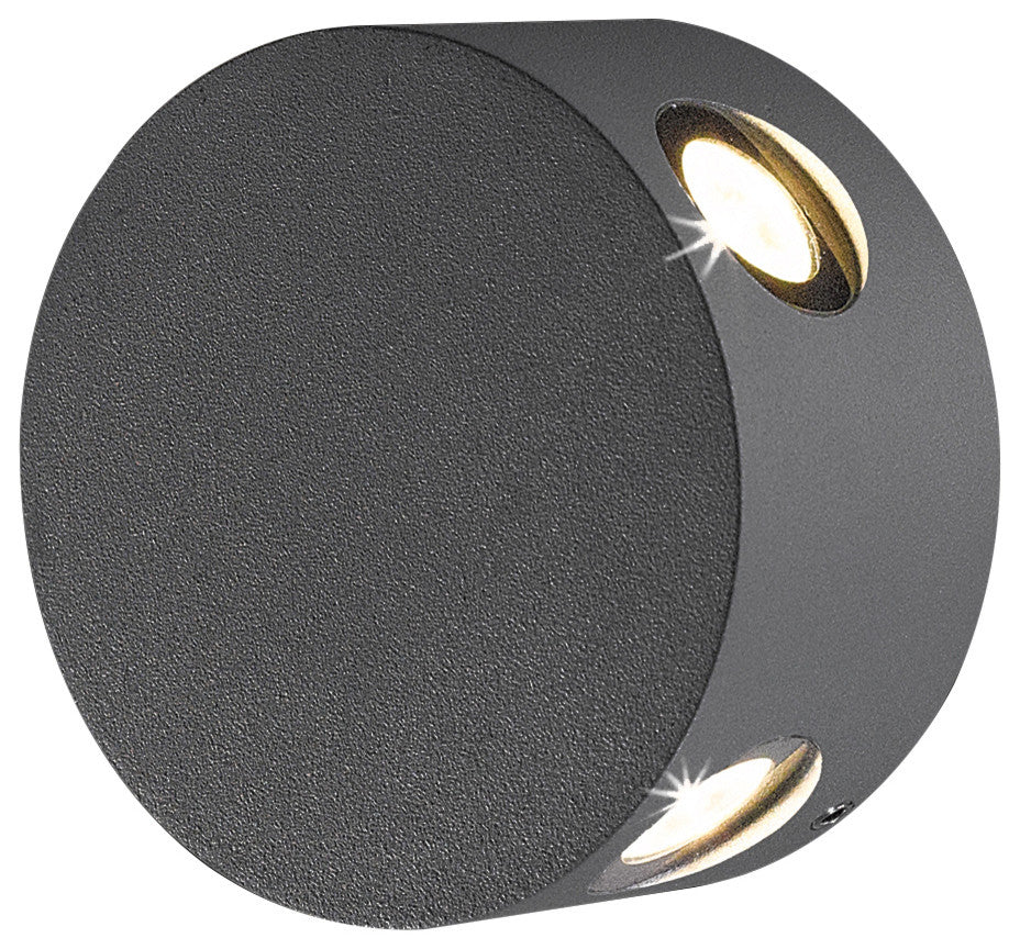 Pass LED Outdoor Wall Mount Graphite Grey Finish