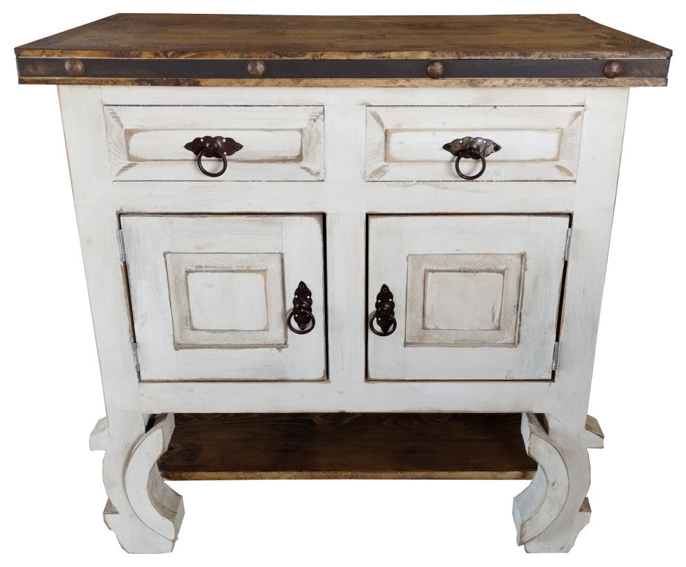 Dealno Rustic Reclaimed Wood Bathroom Vanity, 28"x22"x36", Real Drawers