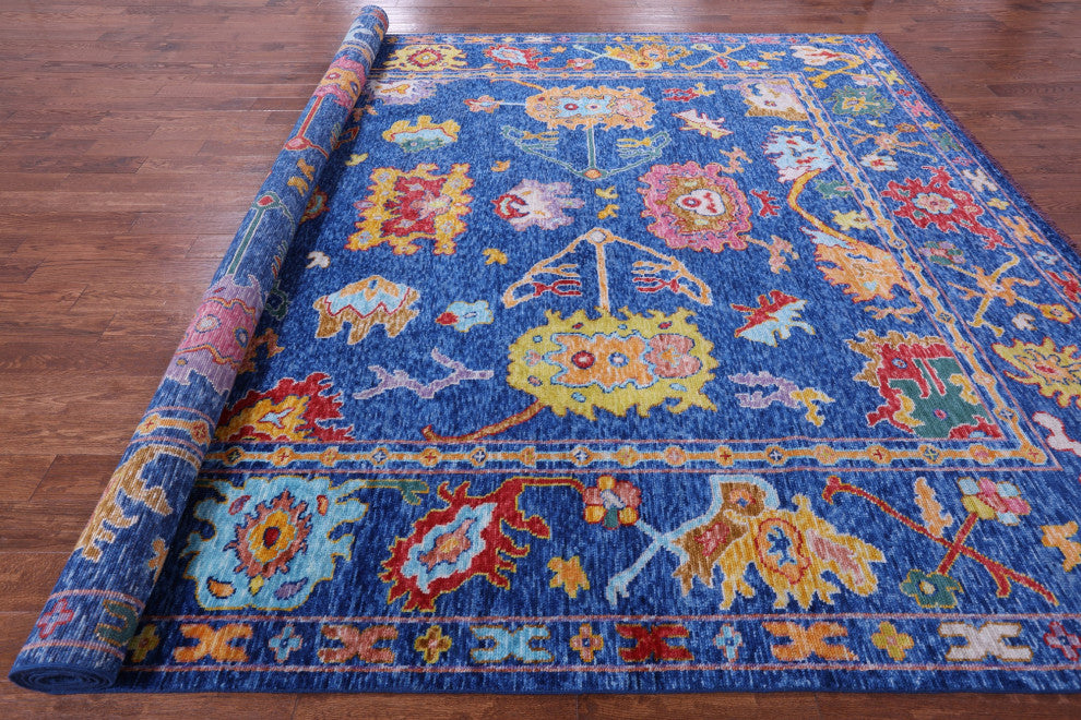 Turkish Oushak Handmade Rug 10' 4" X 14' 0" - Q14774